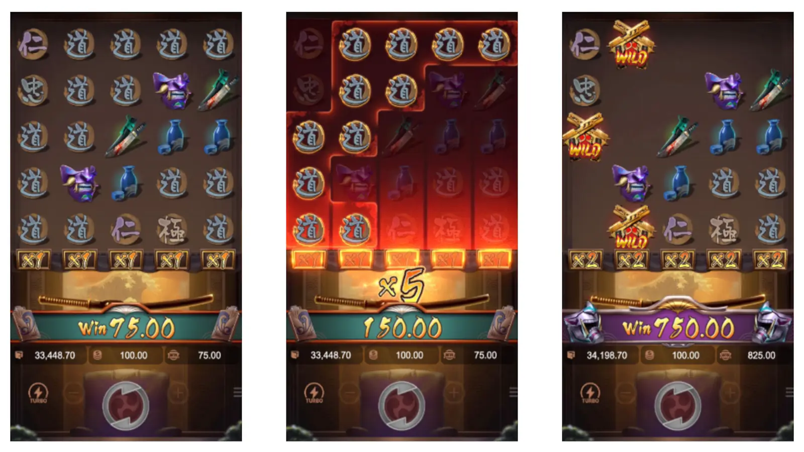 Caminho visual para o ganho máximo de 2500x no Yakuza Honor